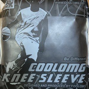 Coolomg Knee Sleeve Pair, Black, MEDIUM